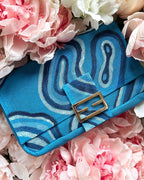 PRESALE Blue Malachite Needlepoint Bag