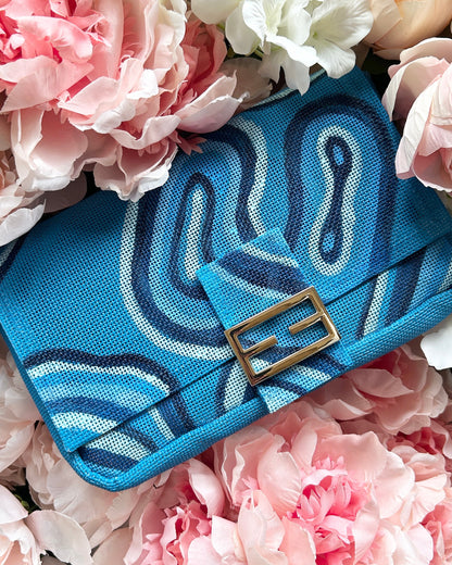 PREORDER Ready To Stitch Needlepoint Baguette Bag