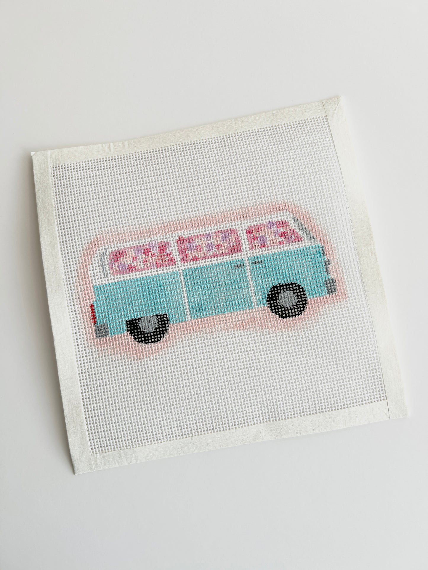 Floral Vintage Hippie Bus