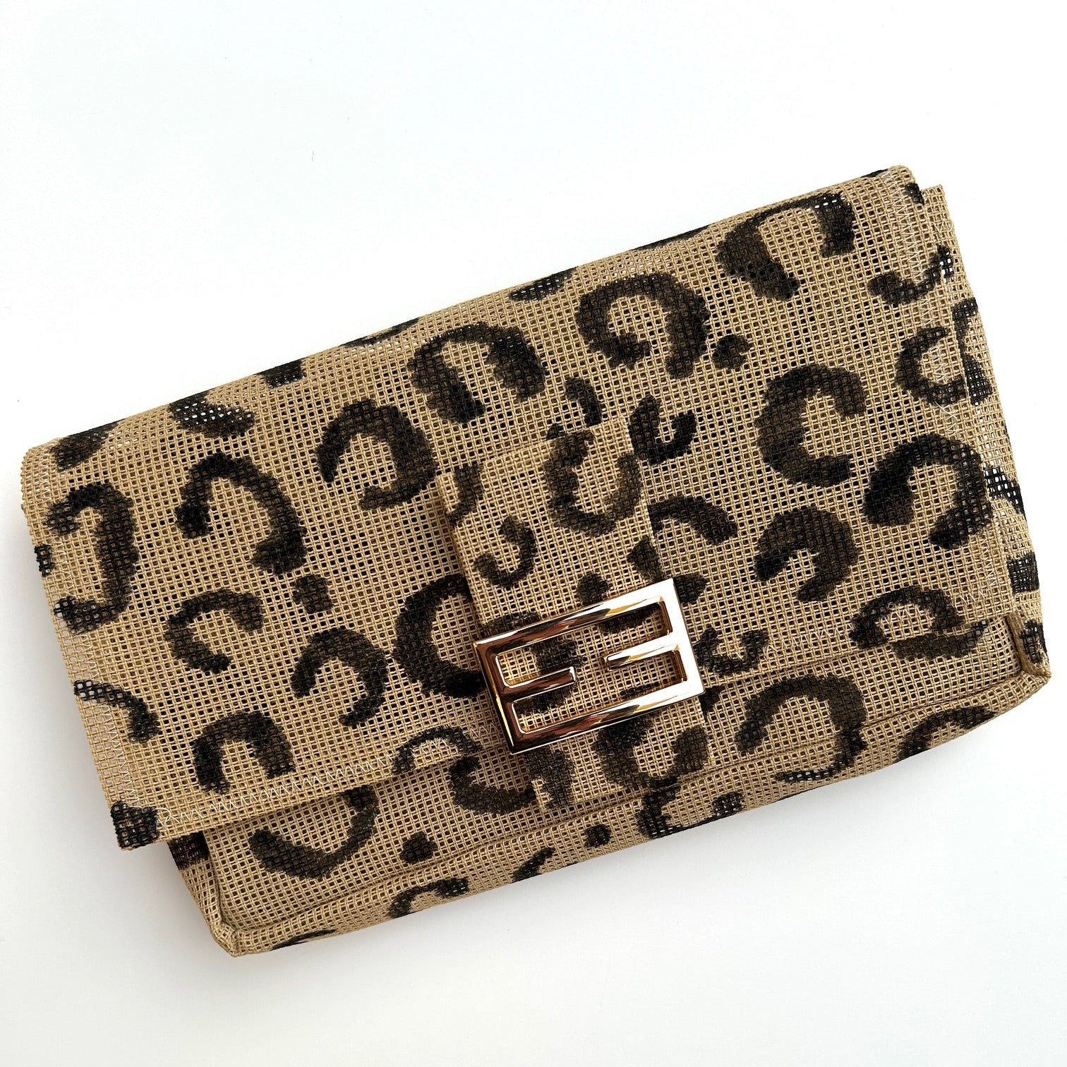 Leopard print needlepoint Bag