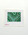 Malachite 5x7 Insert Needlepoint Canvas