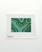 Malachite 5x7 Insert Needlepoint Canvas