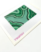 Malachite 5x7 Insert Needlepoint Canvas