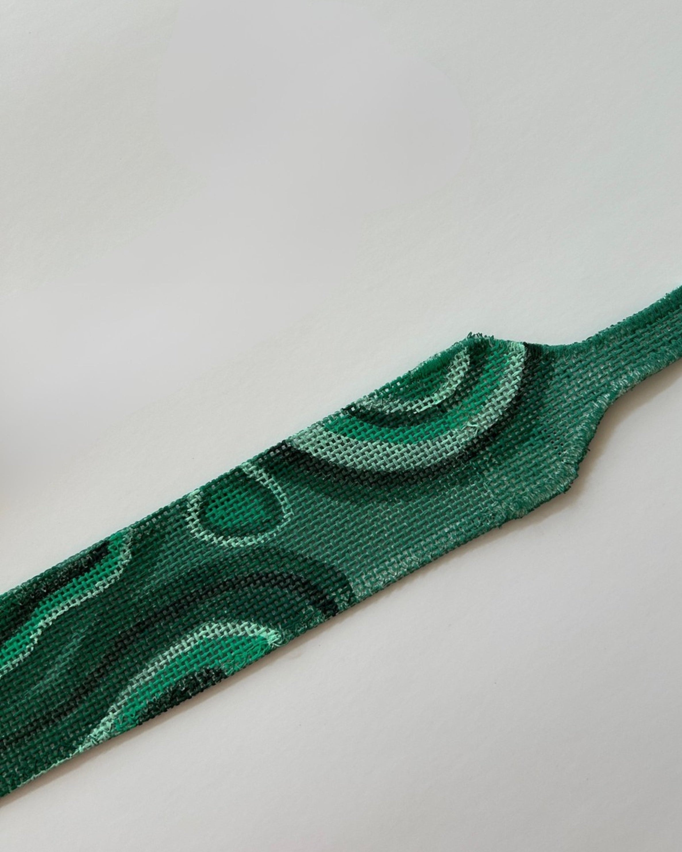 Ready to Stitch Long Needlepoint Strap Malachite
