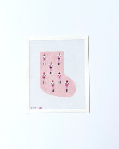 Mini Nutcracker Mini Stocking Pink