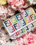 PRESALE Multi-Color Double FFs Needlepoint Bag