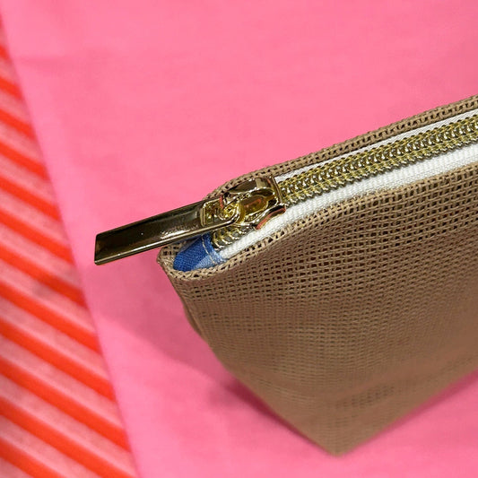 Ready to Stitch Needlepoint Zippered Clutch Tikatay