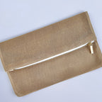 Penelope mesh clutch ready for your needlepoint pattern.