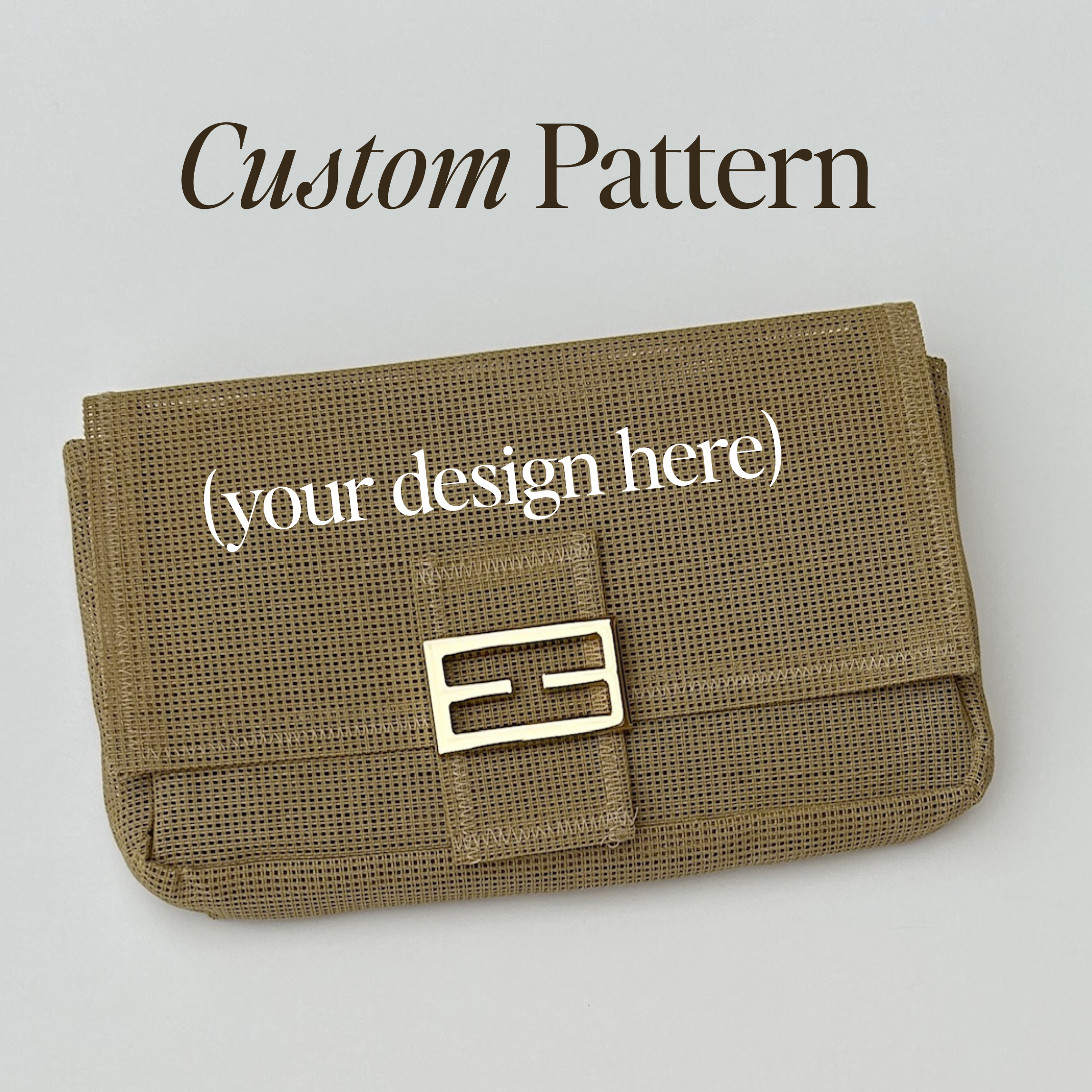 PRESALE Custom Pattern Ready to Stitch Bag