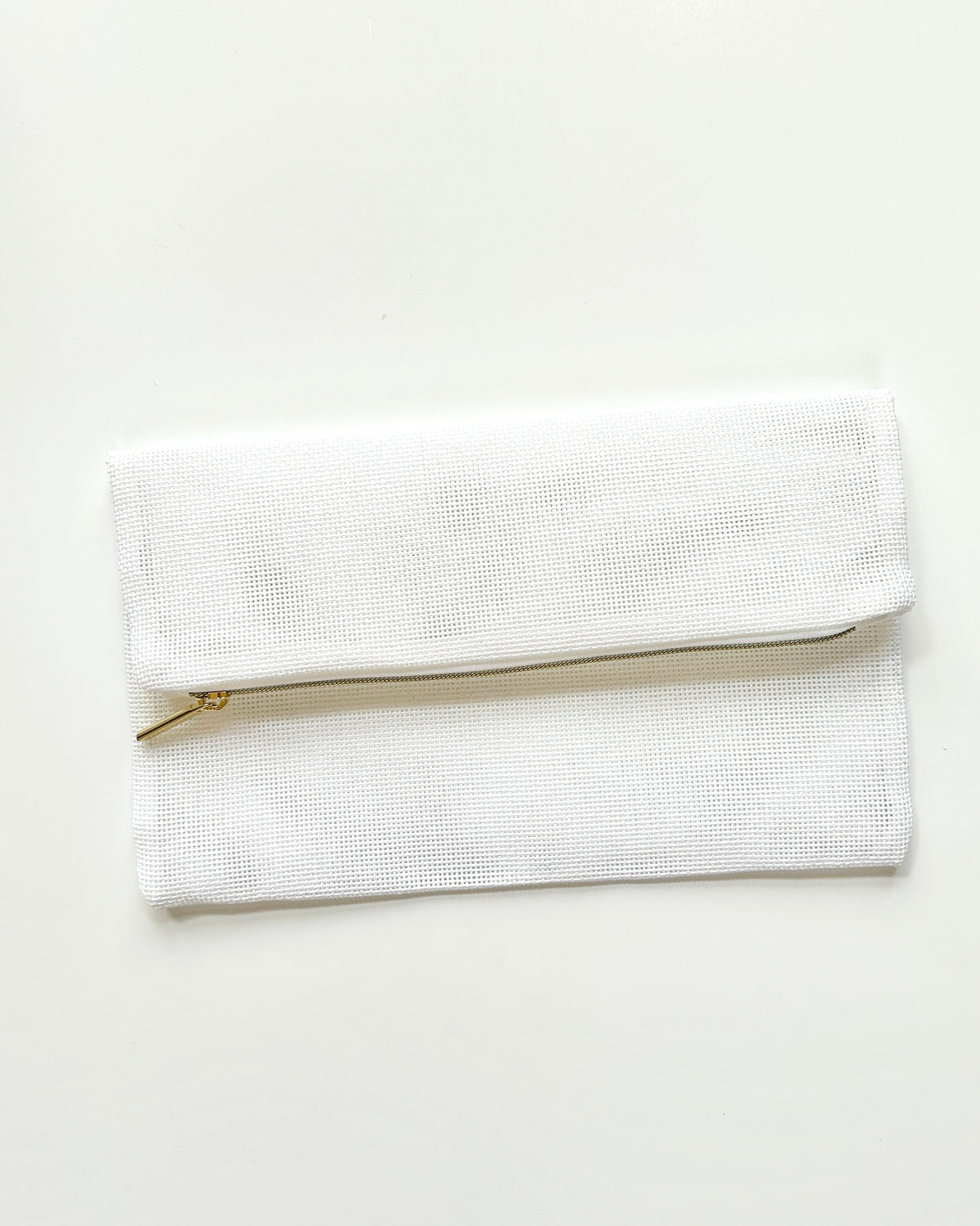 PREORDER Ready to Stitch Fold Over Clutch 13 ct mesh