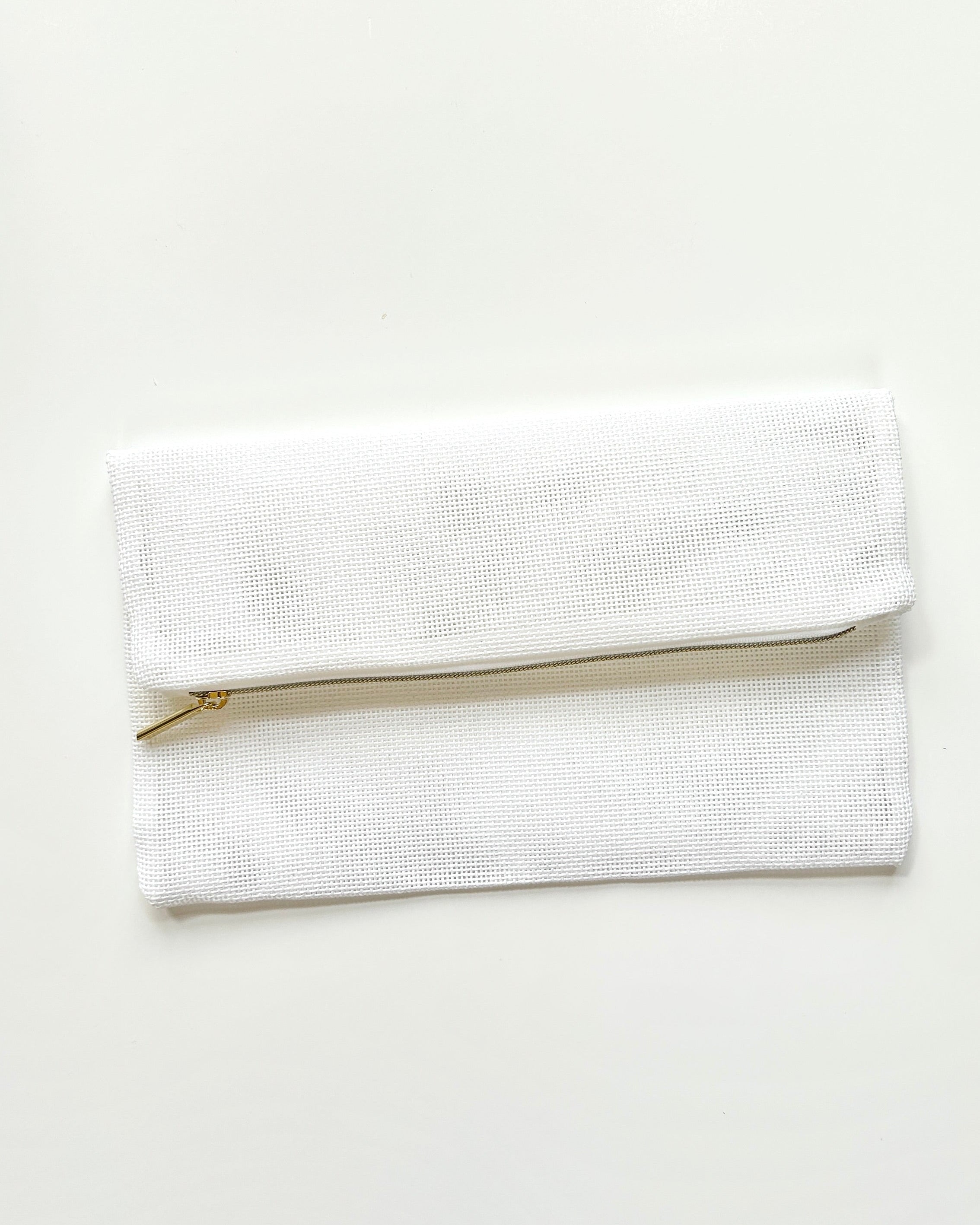PRESALE Ready to Stitch Fold Over Clutch 13 ct mesh