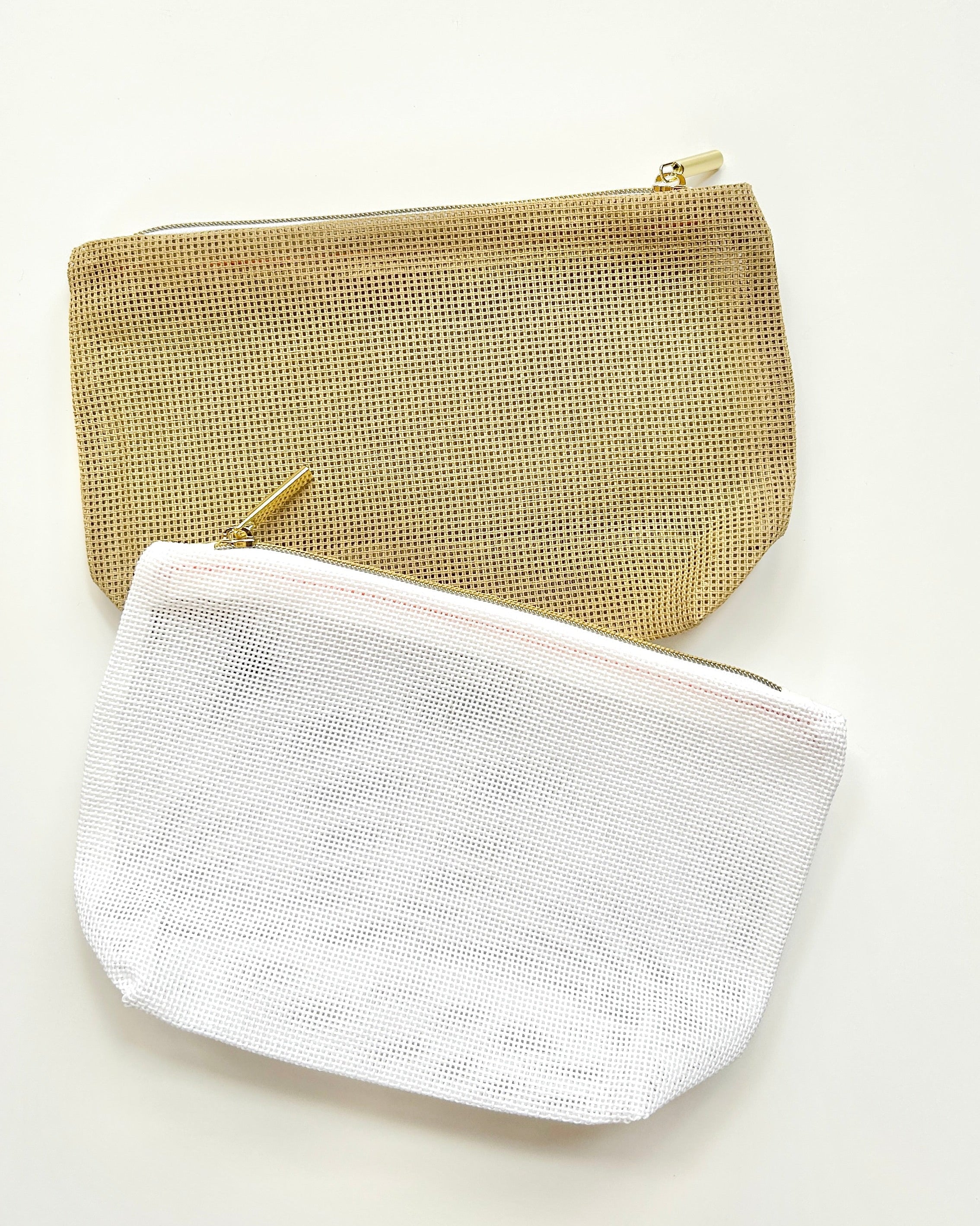 Ready to Stitch Needlepoint Zippered Pouch
